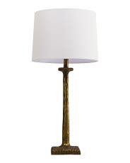 30in cast iron table lamp with shade | TJ Maxx
