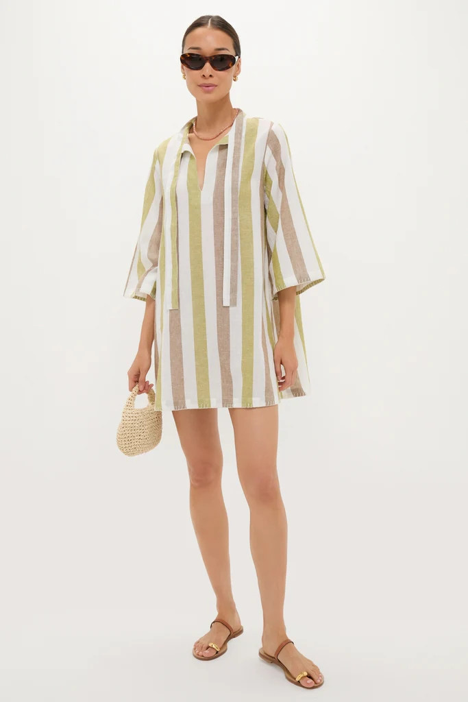 Olivewood Stripe Marseille Coverup | Tuckernuck (US)