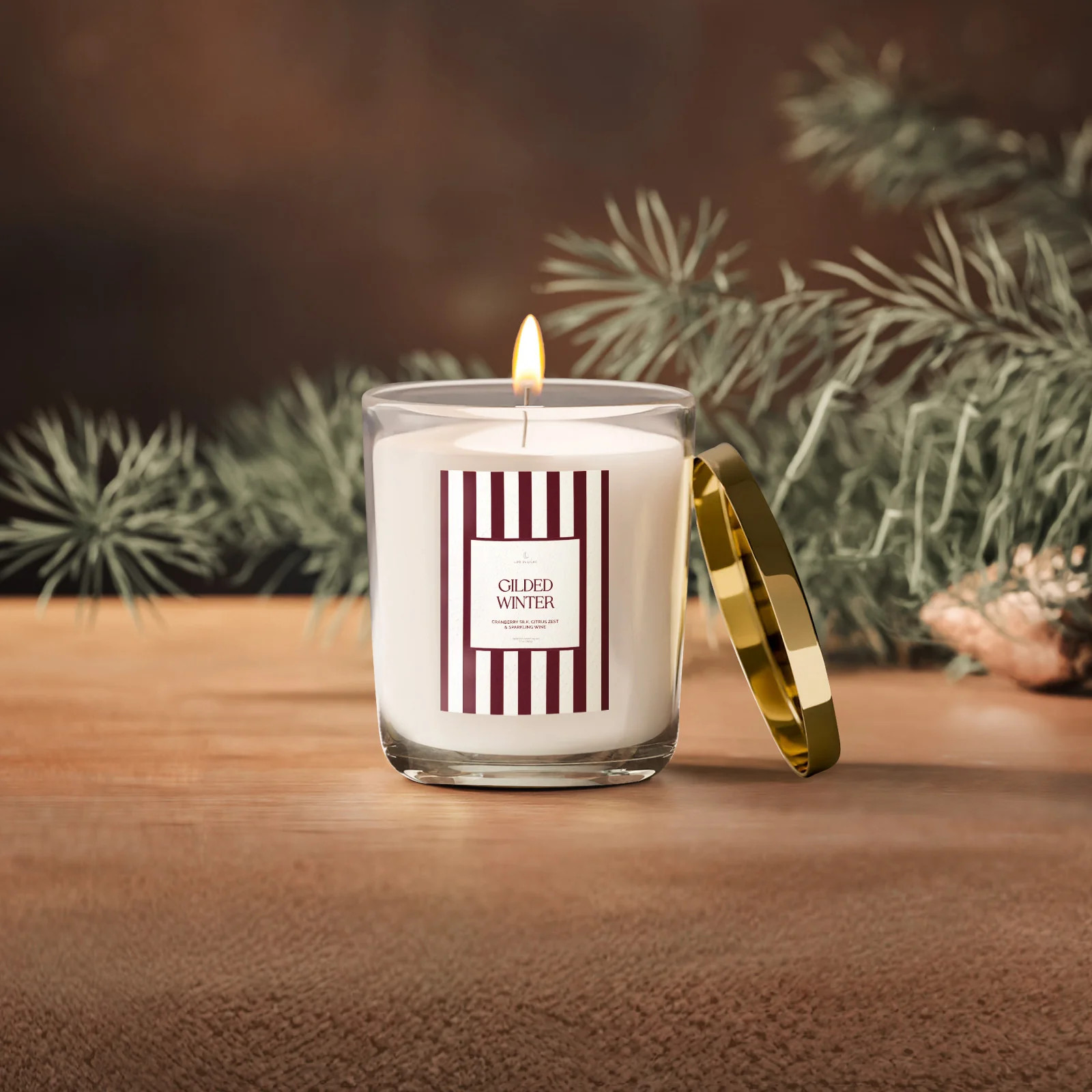 Gilded Winter Candle | Life In Lilac