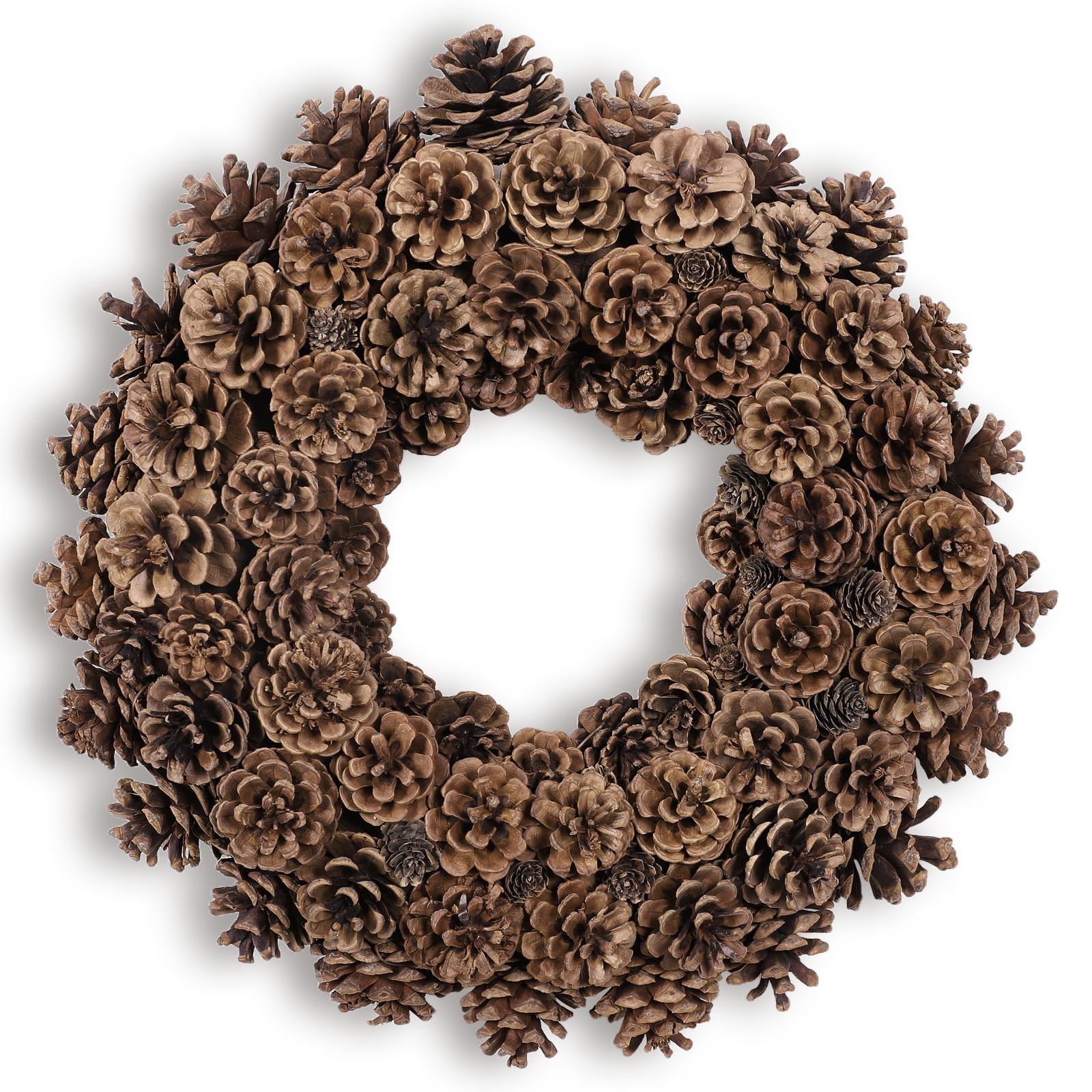Fall Wreaths for Front Door 18 Inch Pine Cone Wreath for All Seasons, Fall Door Wreath for Home D... | Amazon (US)