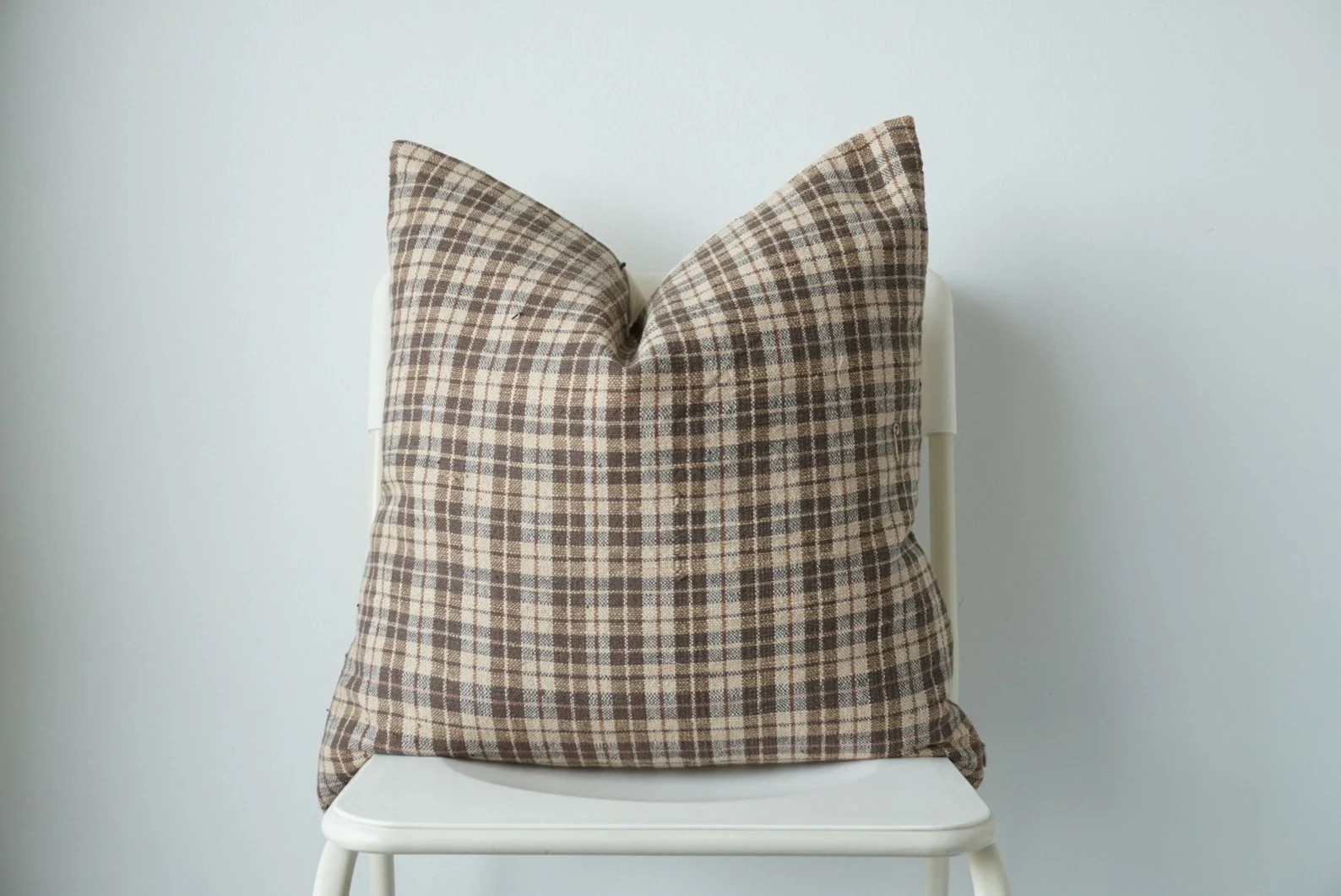 Brown Neutral Hemp Hand Woven Pillow Cover - Etsy UK | Etsy (UK)