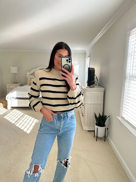 Casual outfit ideas - weekend outfit inspo - fall denim - jeans for fall - casaul fall outfit inspo - fall outfits ideas - fall sweater - OOTD - boy mom - sweaters for fall

#LTKstyletip #LTKfindsunder100 #LTKSeasonal