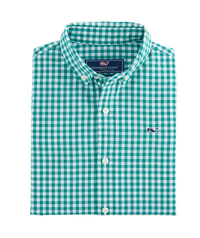 Boys Rockridge Poplin Whale Shirt | Vineyard Vines