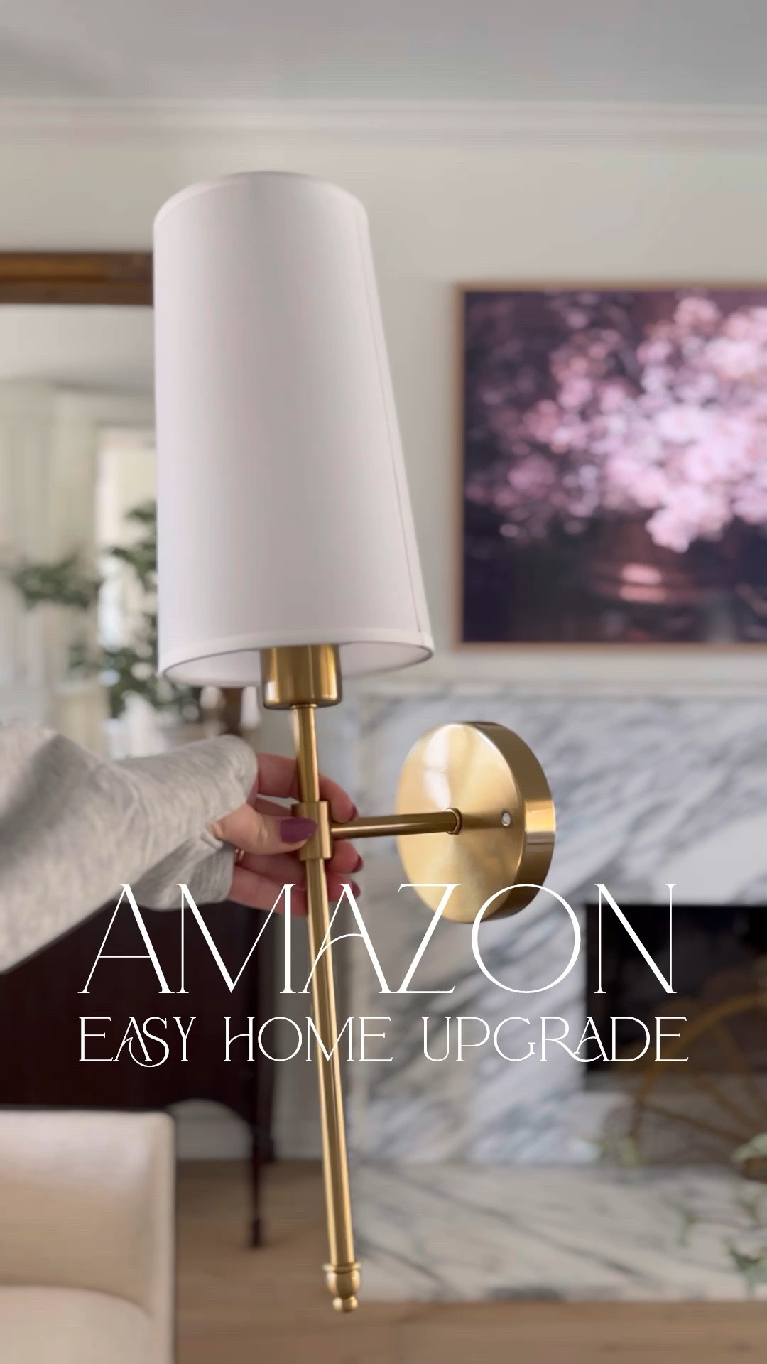 I added these wireless rechargeable brass wall sconces to the fireplace wall in our living room and love what they add to our space! I run them 3-4 hours a night and only charge them around once a week when used on the lowest setting. So impressed!!!

#LTKhome #LTKstyletip #LTKfindsunder100