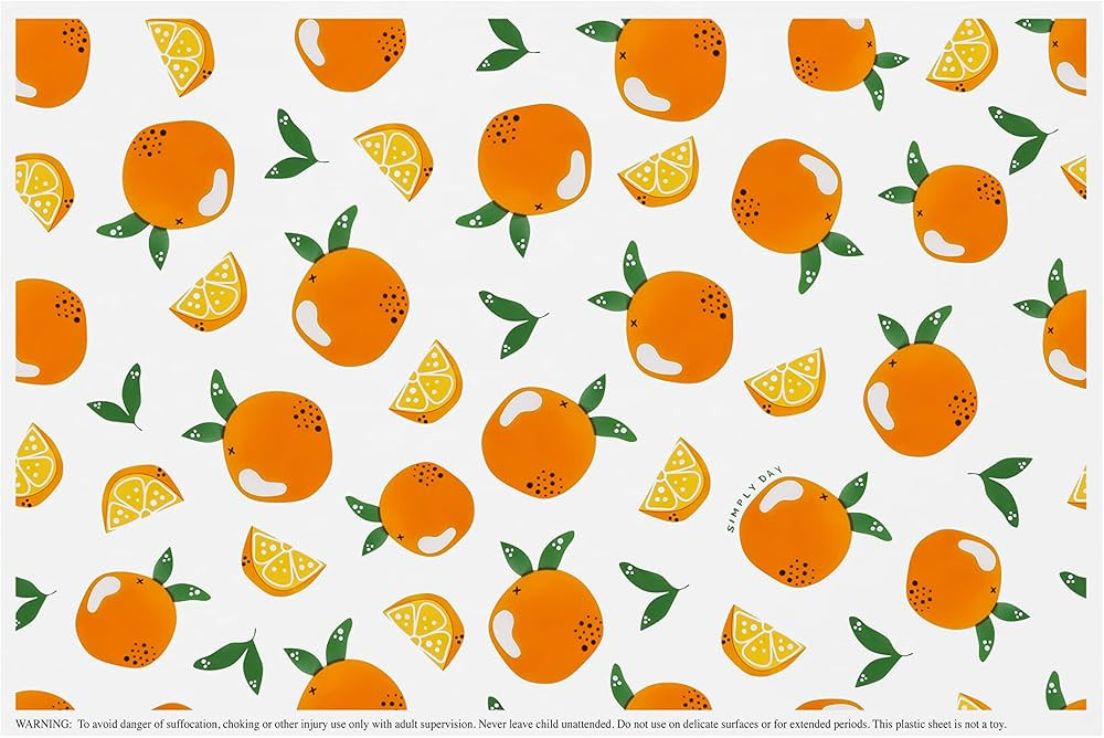 Disposable Placemats for Kids, Oranges (SP-001) | Amazon (US)