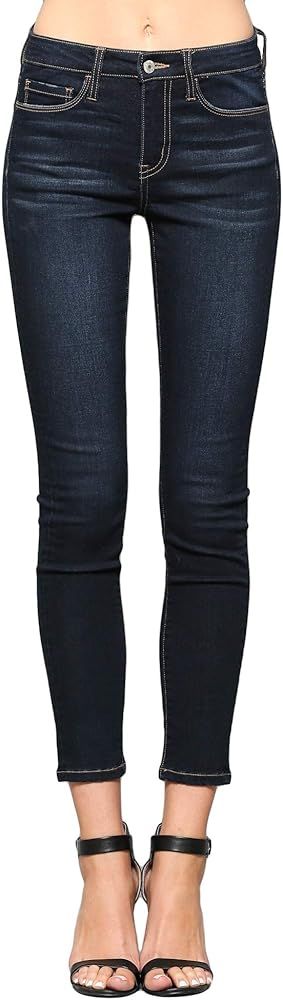 VERVET Women's Mid Rise Super Soft Ankle Skinny Jeans | Amazon (US)