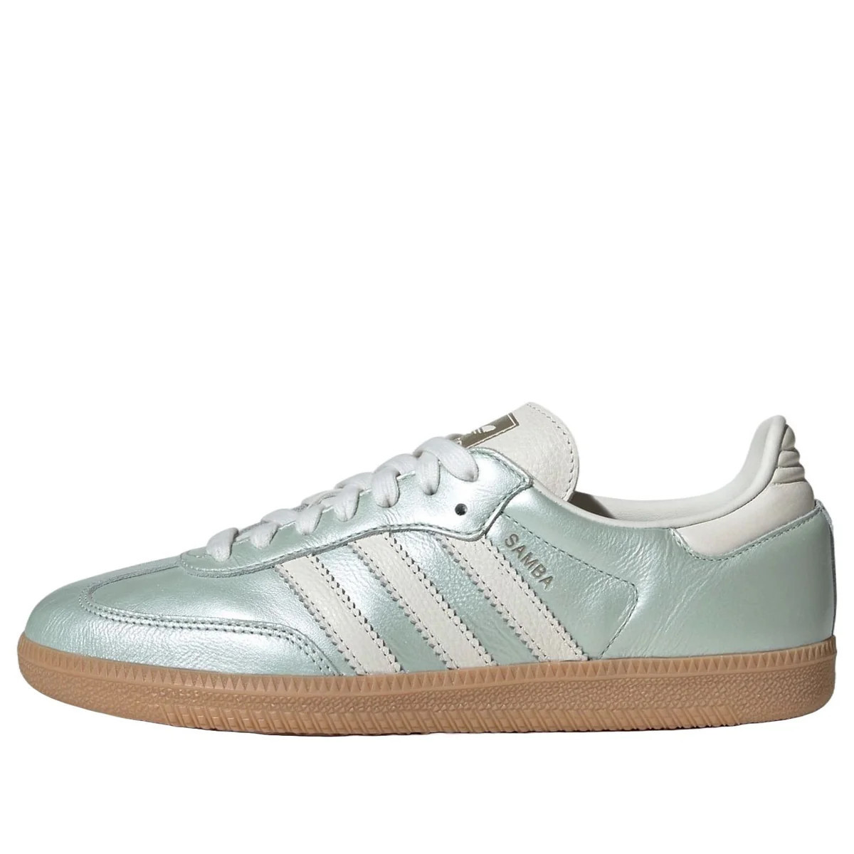 (WMNS) adidas Samba OG 'Linen Green Metallic' IG1965 | KICKS CREW