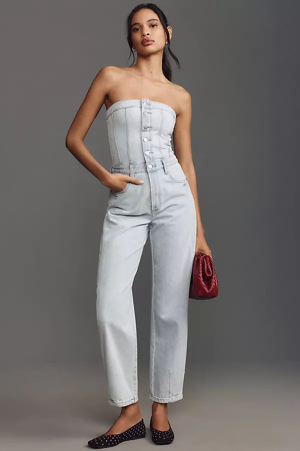 Pistola Daphine Strapless Denim Jumpsuit | Anthropologie (US)
