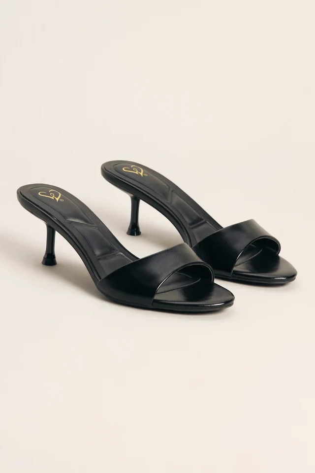Own the Moment Patent Heeled Mules | Windsor Stores