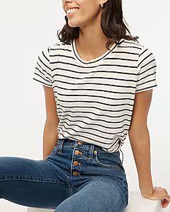 Striped girlfriend crewneck tee | J.Crew Factory