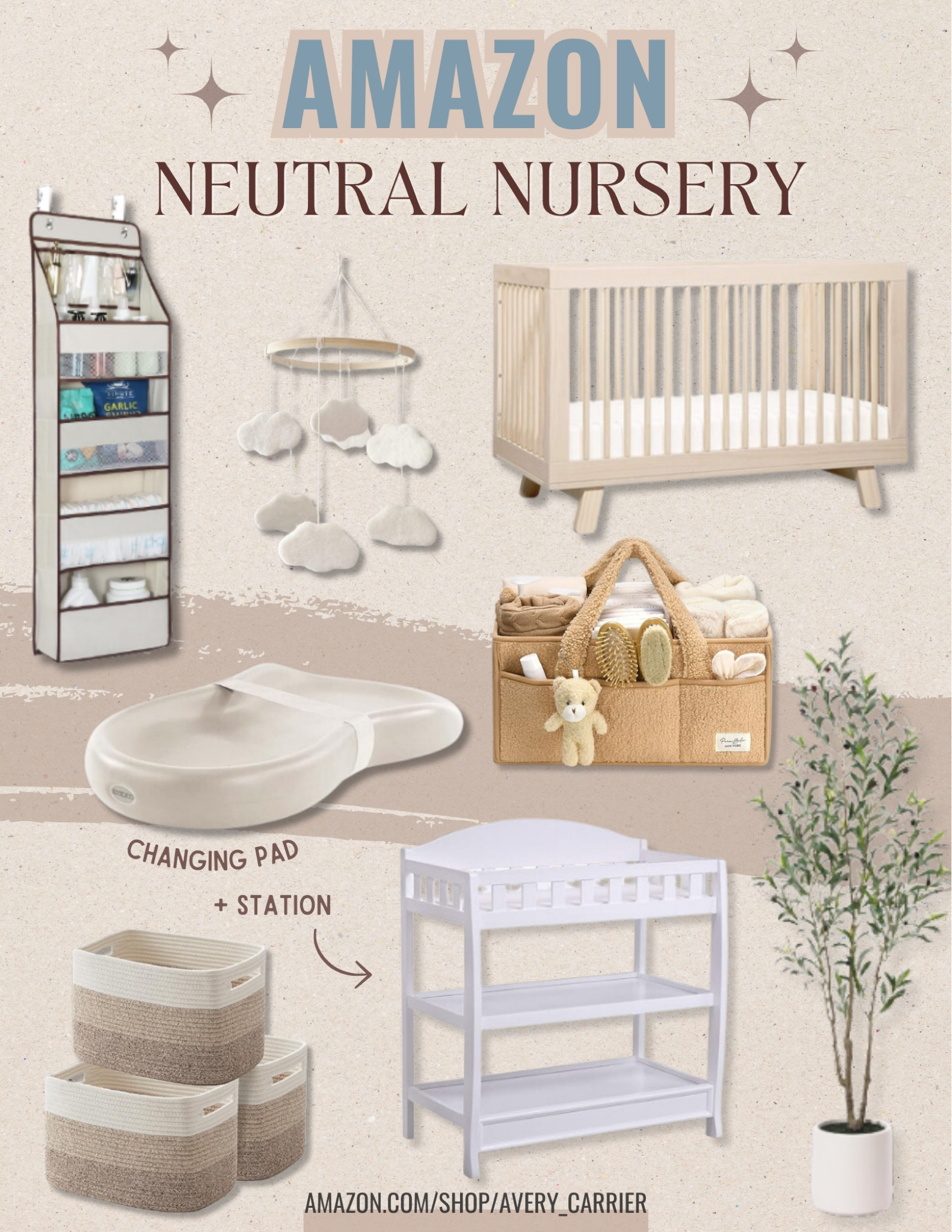 Neutral nursery room decor ideas from Amazon 

#LTKHome #LTKKids #LTKBaby