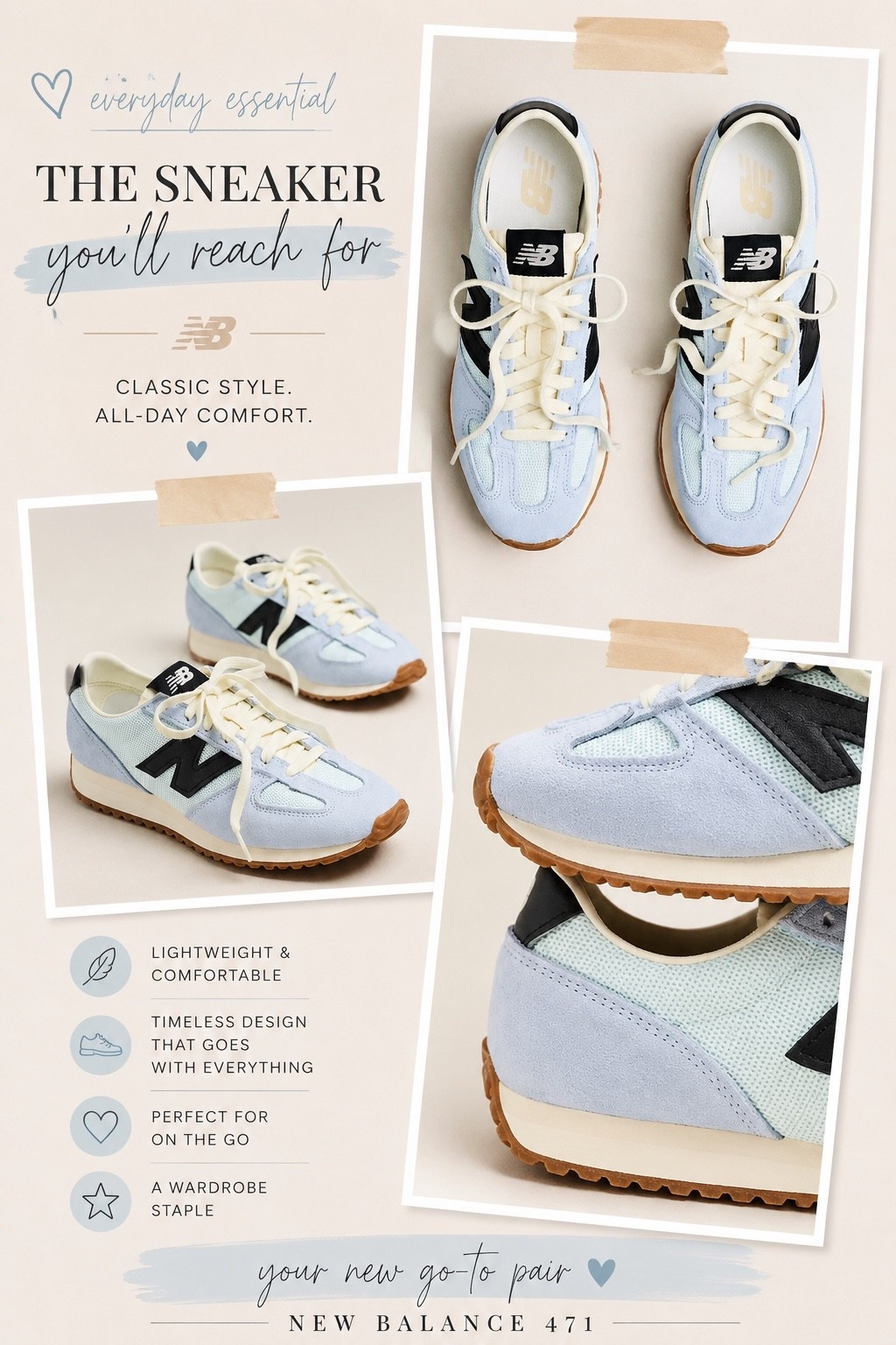 Okay but how cute are these 😍💙 I’m such a sucker for a good sneaker and these New Balance 471s are giving the perfect mix of sporty + everyday chic. The soft blue color is SO good and they’re the kind of shoe you’ll throw on with leggings, denim, shorts, or travel outfits all summer long ✨ Linked my pair on LTK!

#LTKStyle #LTKFinds #NewBalanceStyle #SneakerStyle #EverydaySneakers #CasualStyle #AthleisureLooks

#LTKmomlife #LTKdayinmylife #LTKSeasonal