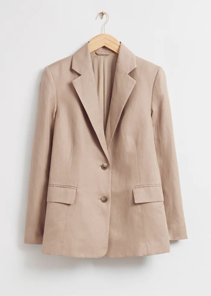 Relaxed Single-Breasted Silk Blazer | & Other Stories (EU + UK)