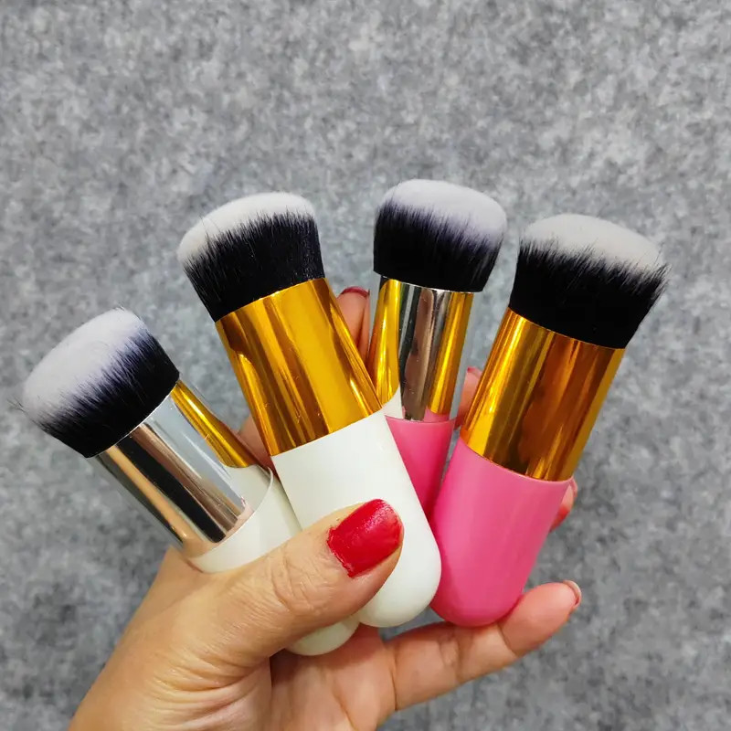 New Chubby Pier Foundation Brush Flat Cream Makeup Brush - Temu | Temu Affiliate Program