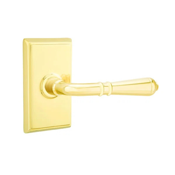 Turino Privacy (Bed & Bath) Door Lever with Rosette | Perigold