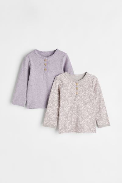 2-pack Long-sleeved Tops | H&M (US + CA)