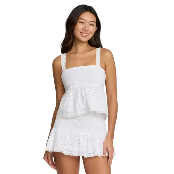 Mills by Millie Bobby Brown Women's Smocked Top, Sizes XXS-XXL - Walmart.com | Walmart (US)