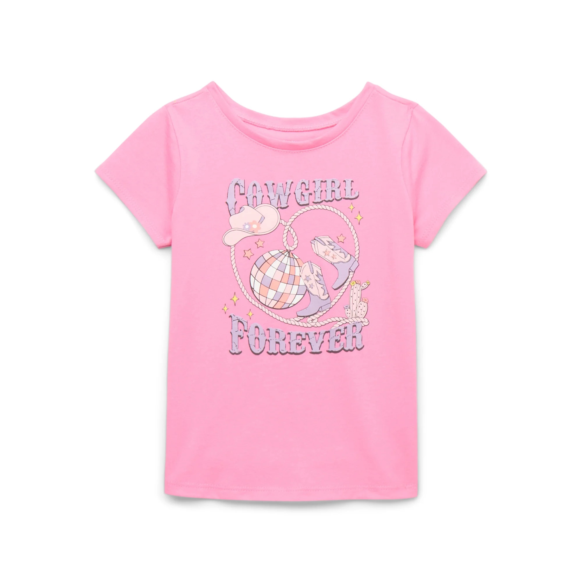 Garanimals Toddler Girl Short Sleeve Graphic T-Shirt, Sizes 18M-5T | Walmart (US)