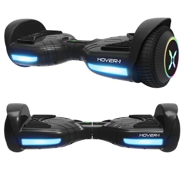 Hover-1 Blast Hoverboard, Black, 160 Lbs., Max Weight, 7 Mph Max Speed, LED Lights | Walmart (US)