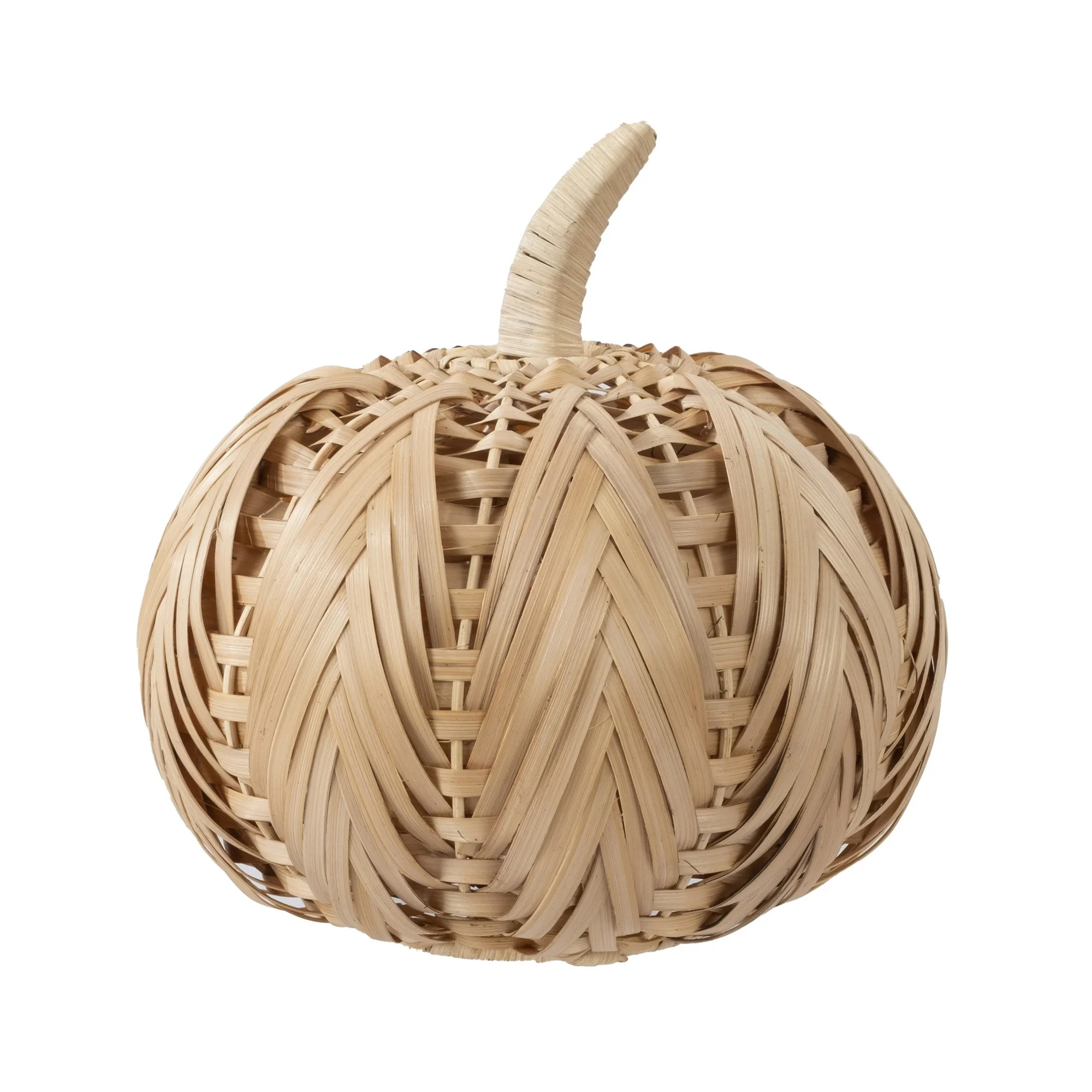 Natural Bamboo Woven Pumpkin, Medium, Harvest by Way To Celebrate | Walmart (US)