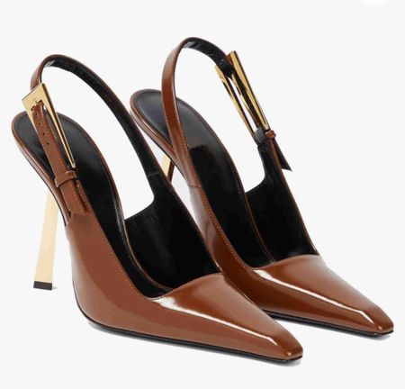Amazon find THESHY Women's Slingback Stiletto High Heels Square Toe Metal Buckle Pumps Backless Patent Leather Fashion Dress Shoes for Women

#LTKShoeCrush