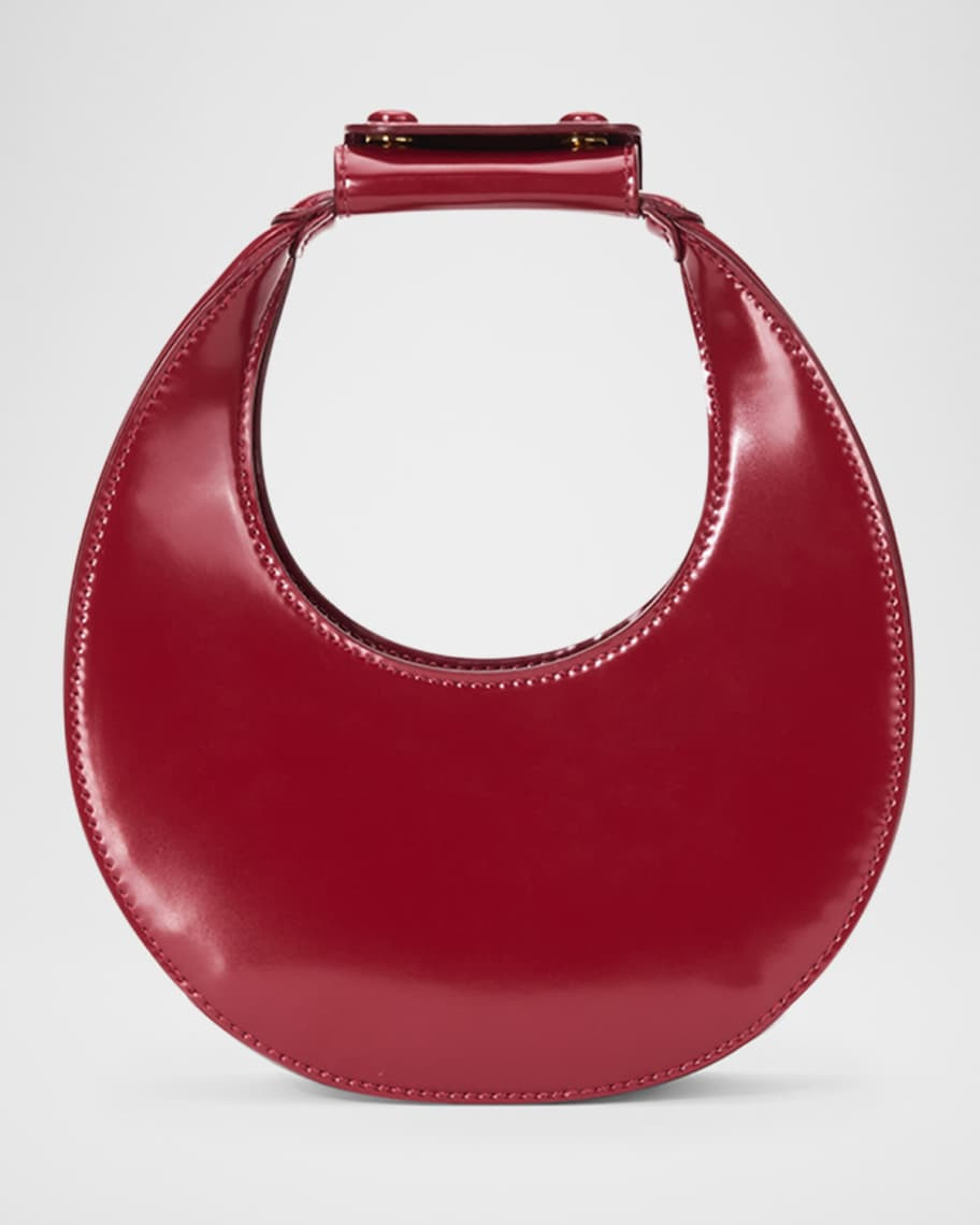 STAUD Good Night Moon Leather Top-Handle Bag | Neiman Marcus