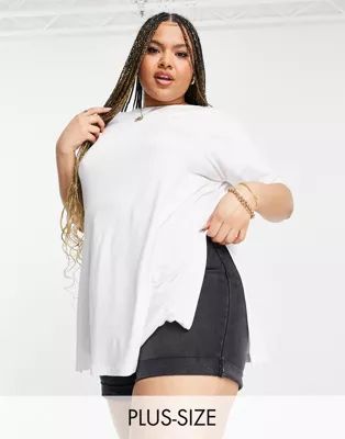 Yours oversized t-shirt in white | ASOS (Global)
