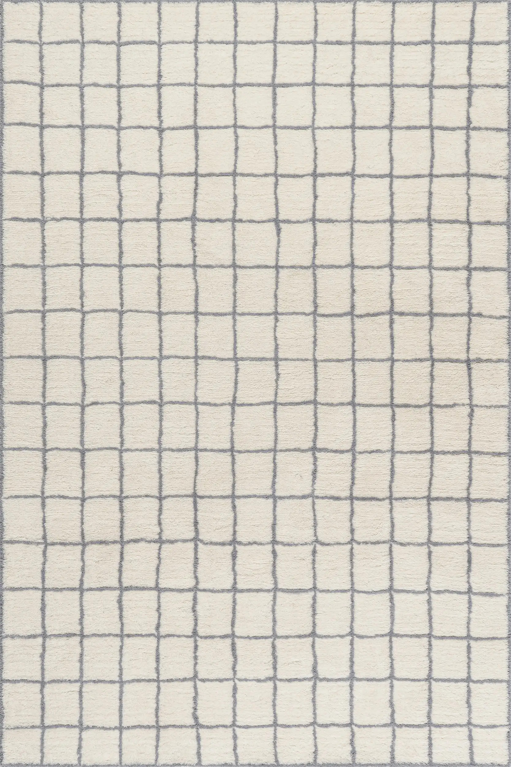 Highlands Checked Rug | Ivory | Rugs USA