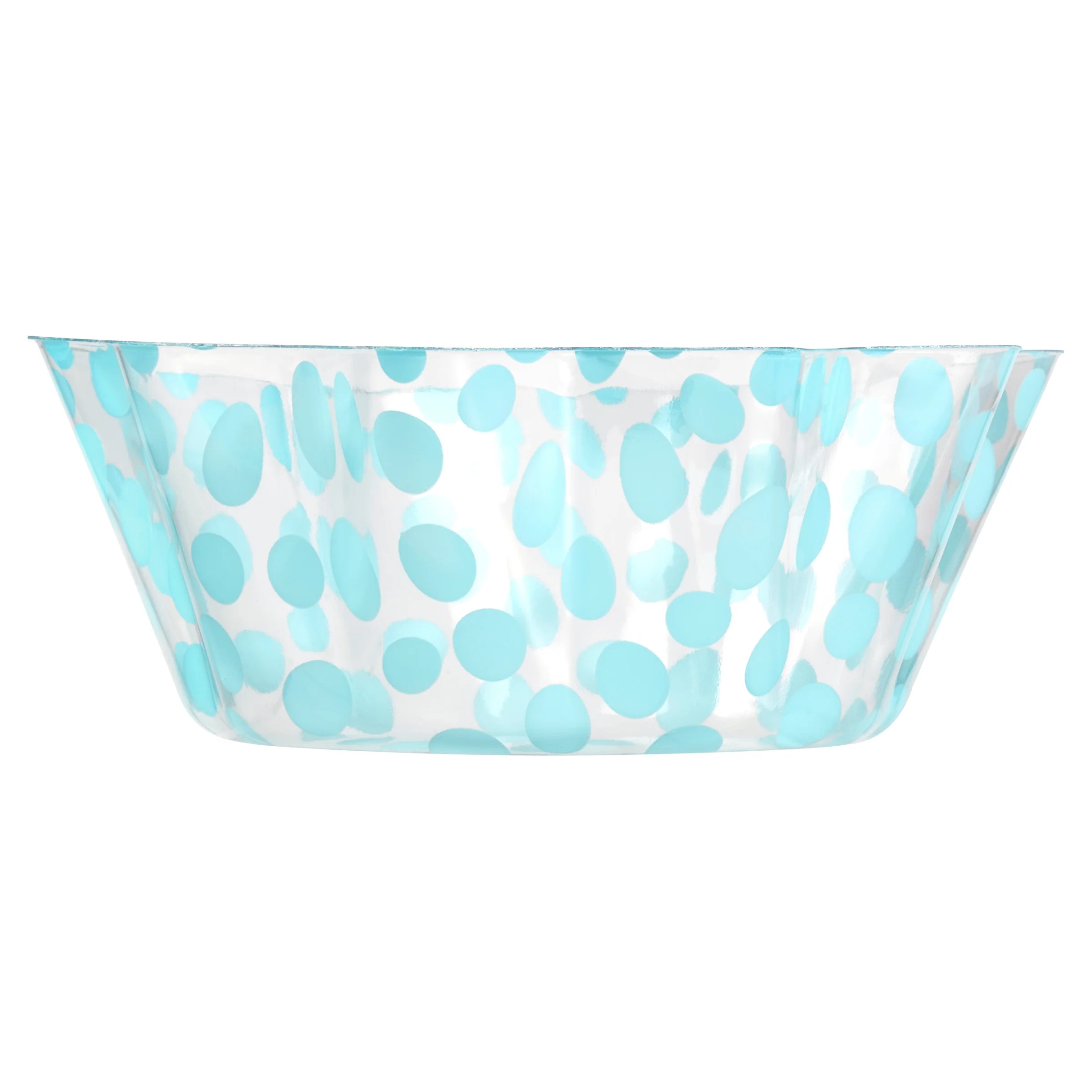 Plastic Blue Dot Ruffle Bowl, Party Favors, Way to Celebrate | Walmart (US)