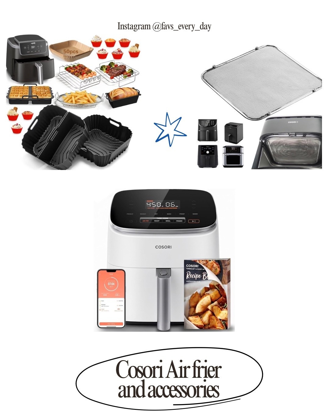 My Cosori Air fryer and accessories must have

#LTKU #LTKHome