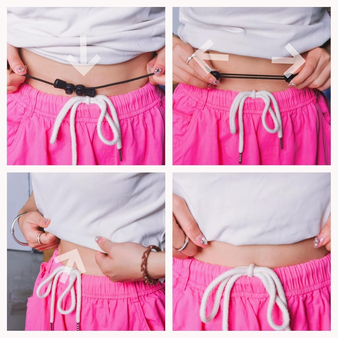 KHKINDPRO Croptucks Adjustable Band,Crop Tuck Band,Crop Tuck Tool for Shirt, Vary your Topwear st... | Amazon (US)