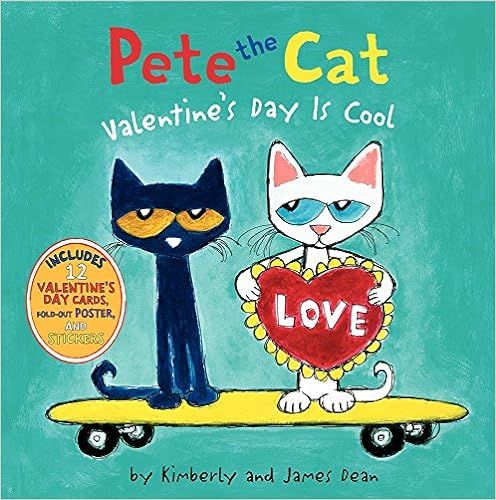 Pete the Cat: Valentine's Day Is Cool: A Valentine's Day Book For Kids     Hardcover – Sticker ... | Amazon (US)