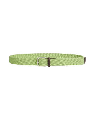 Gant Man Belt Lime green Size 39.5 Viscose, Cotton, Elastane, Cow leather | YOOX (US)
