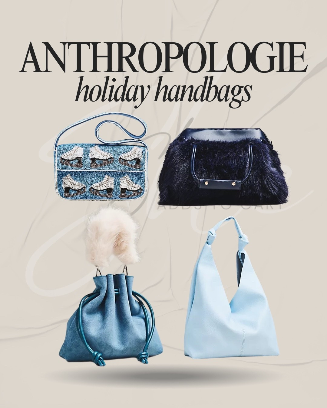 Holiday handbags 🩵 

#LTKGiftGuide #LTKHoliday #LTKootd