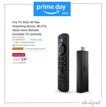 Prime Day Deal - Latest version of the Amazon TV stick 55% off 

#primedays #amazonprime #amazonfinds #amazondeals #firetv #topelectronics 


#LTKsalealert #LTKunder50 #LTKFind #LTKxPrimeDay