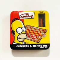 Vintage The Simpsons Tic Tac Toe Game in Collectible Tin Board Homer Bart 100% Complete in Box Excellent Duff | Etsy (US)
