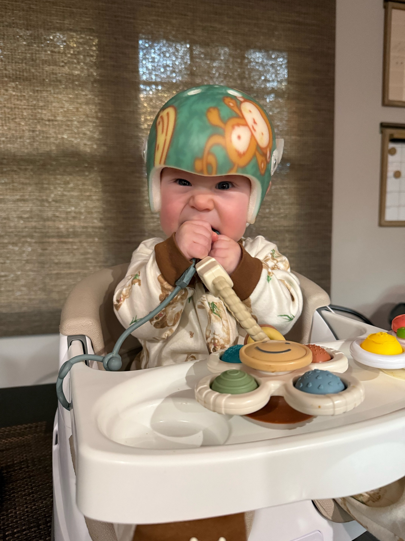 Our son is in the throes of teething and he also loves to throw everything! We always like to have teethers available for him wherever he is hanging out, whether that be his car seat, highchair, stroller, etc 

To keep all of our favorite teas off the floor, and from getting destroyed by our golden retriever, these silicone attachments are amazing, you can literally attach anything anywhere, and it will prevent baby from throwing things on the floor! Linking our favorite teethers and the teether attachments, here 🦷🪢