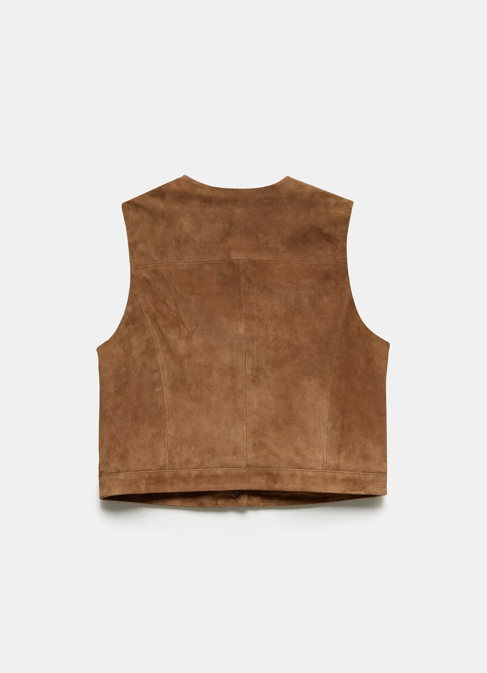 Tan Suede Waistcoat | Mint Velvet
