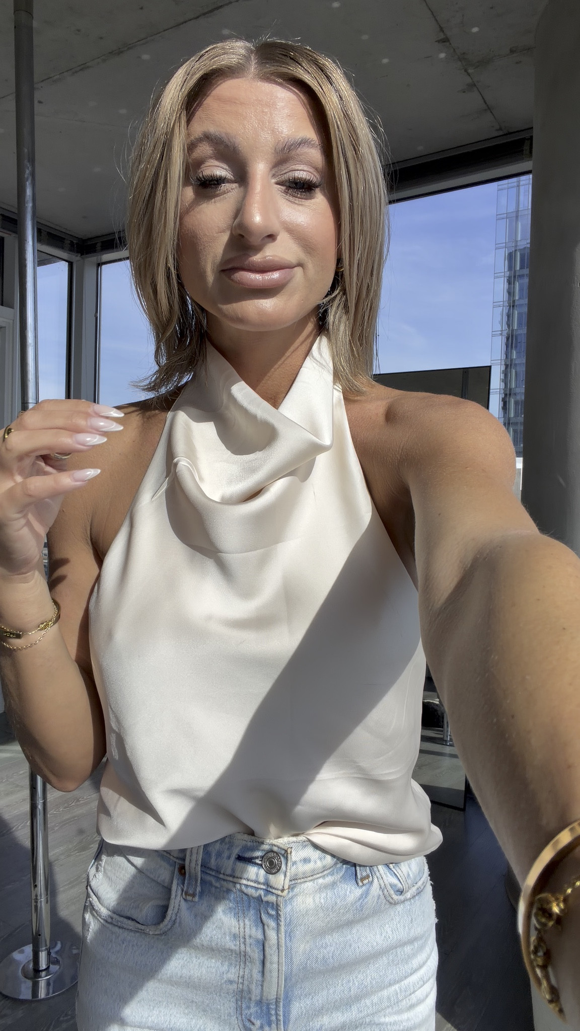 This top is SO gorgeous— for date night, going out, or a special event. It’s silk and has a stunning sheen to it✨🤍🫶🏼

#LTKstorytime #LTKgrwm #LTKootd