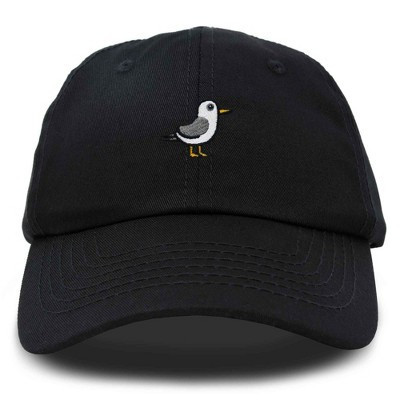 Dalix Seagull Embroidered Cap Cotton Baseball Hat Bird Womens in Black | Target