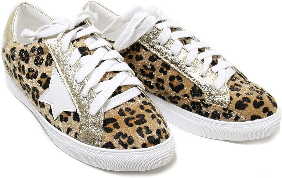 Women Classic Two Tone Star Lace up Fashion Sneakers Dale | Amazon (US)