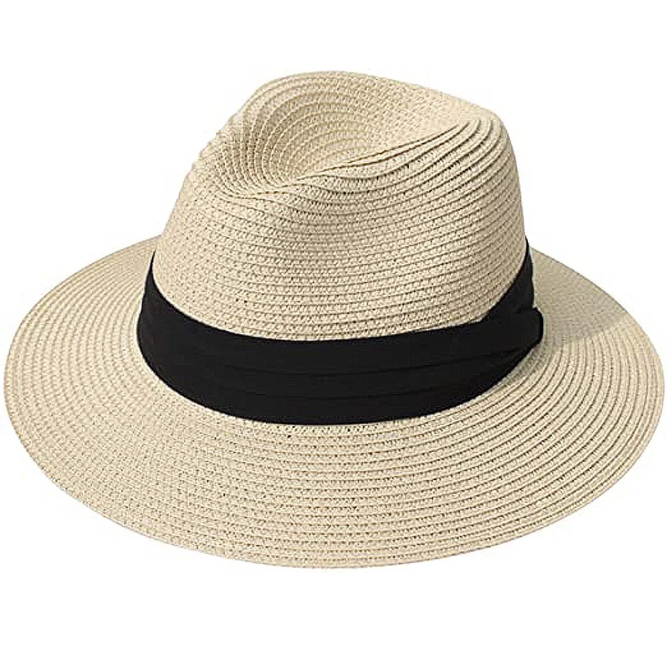 Deenee's Adjustable Beach Straw Hats For Women Panama Tan Cowgirl Hat Fedora Sun Hat Accessories ... | Walmart (US)