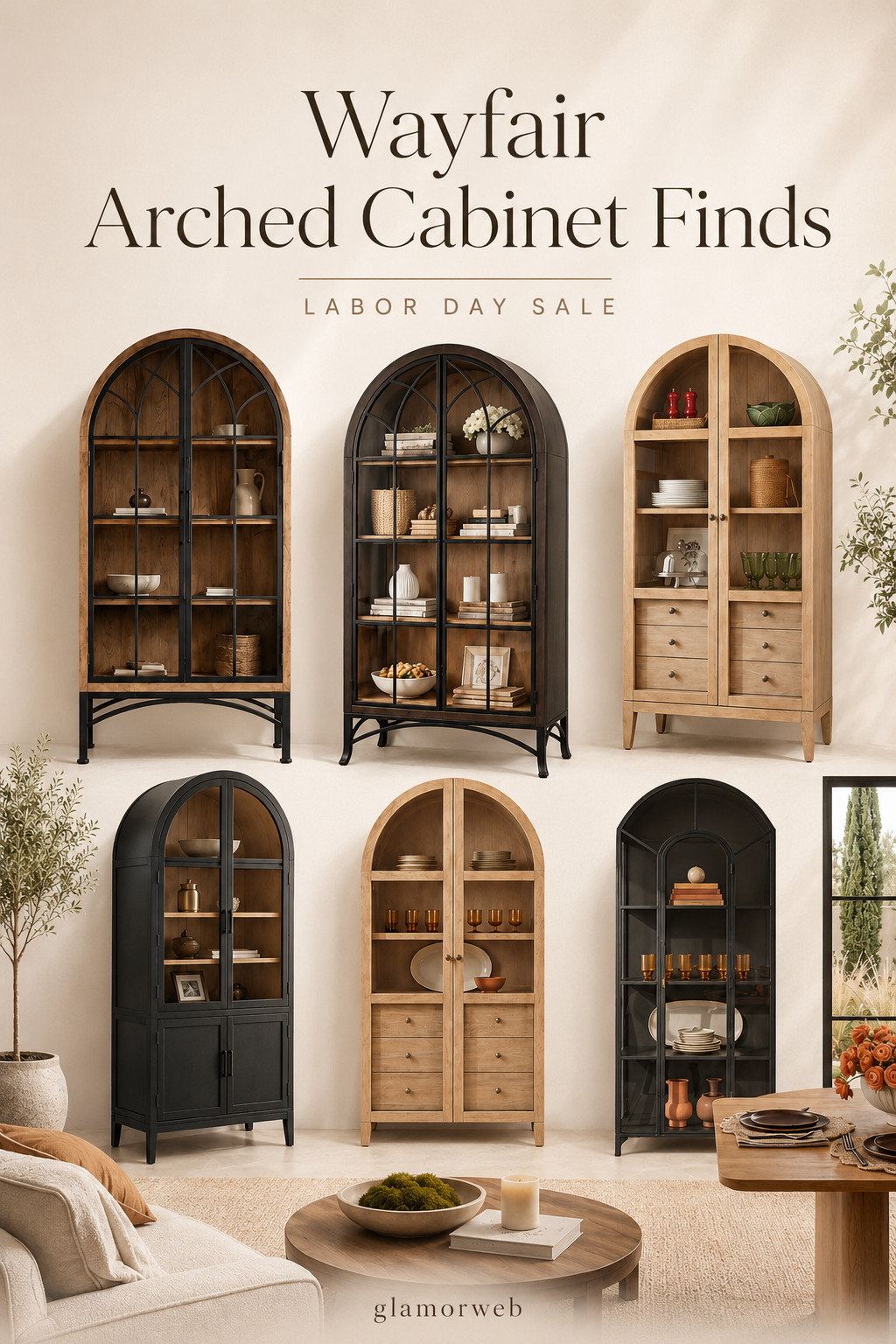 If you’ve been wanting an arched cabinet, Wayfair has some seriously gorgeous ones on sale for Labor Day 🤎 They look so luxe styled with books, pottery, baskets, and warm fall decor, plus you get all that extra storage. Such an easy piece to make your space feel more expensive and pulled together.

#WayfairLaborDay #WayfairFinds #LaborDayFurnitureSale #ArchedCabinet #ArchedStorageCabinet #HomeDecorFinds #FurnitureSale #FallFurniture #FallDecorIdeas #CozyFallHome #LivingRoomInspo #DiningRoomInspo #EntrywayInspo #NeutralHomeDecor #ModernHomeDecor #LuxuryLookForLess #AffordableHomeDecor #LTKHome #LTKFinds #WayfairHome #HomeRefresh 

 #LTKSeasonal #LTKHome #LTKSaleAlert