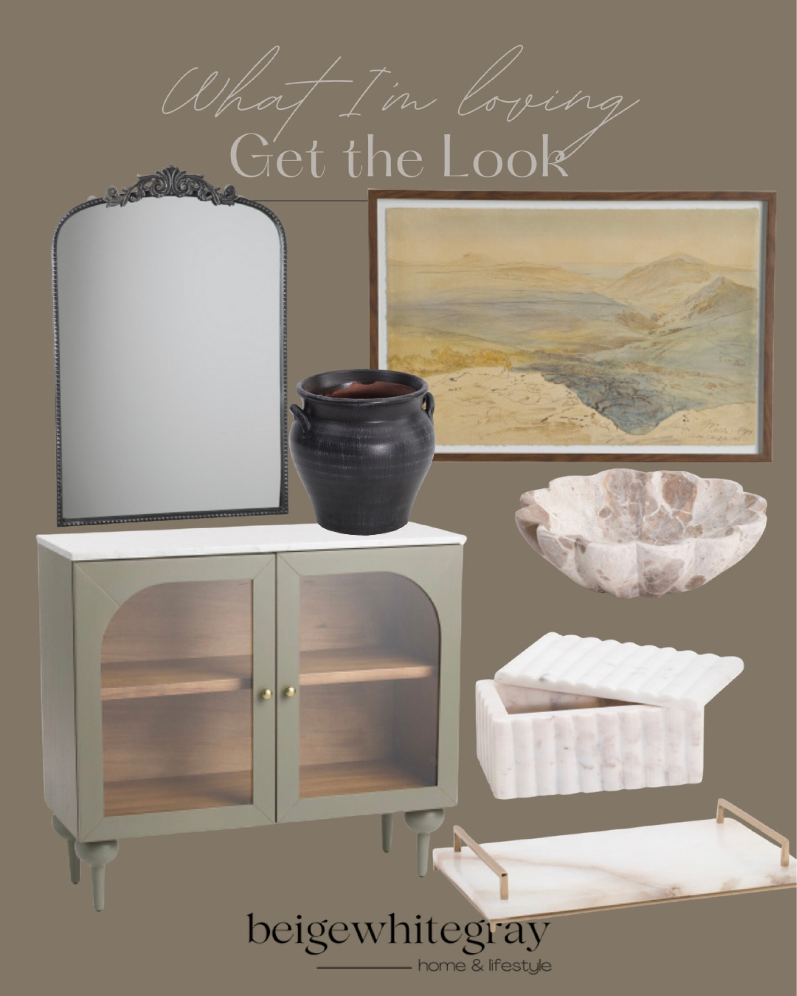New at Marshall’s. I absolutely LOVE this marble top cabinet!! And the art is also gorgeous and super well priced! The mirror is a good one and the marble box and bowl are a great shelf addition!! Love this alabaster tray too! And check out this PB look alike vase!!

#LTKstyletip #LTKFind #LTKhome
