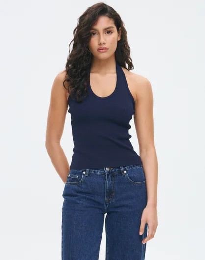 Knit Scoop Neck Halter Top | Glassons (Australia)