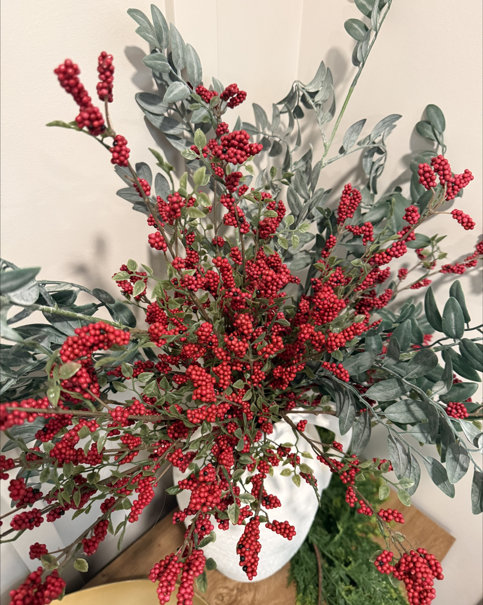 The berry stems you’re going to want to buy immediately. The color is so rich and these will not last long! 

Holiday decor
Holiday stems 
Faux stems 
Christmas stems 
Christmas decor 

#LTKHome #LTKHoliday #LTKSeasonal