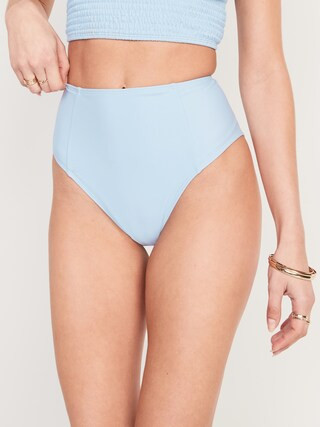 High-Waisted French-Cut Bikini Swim Bottoms for Women | Old Navy (US)