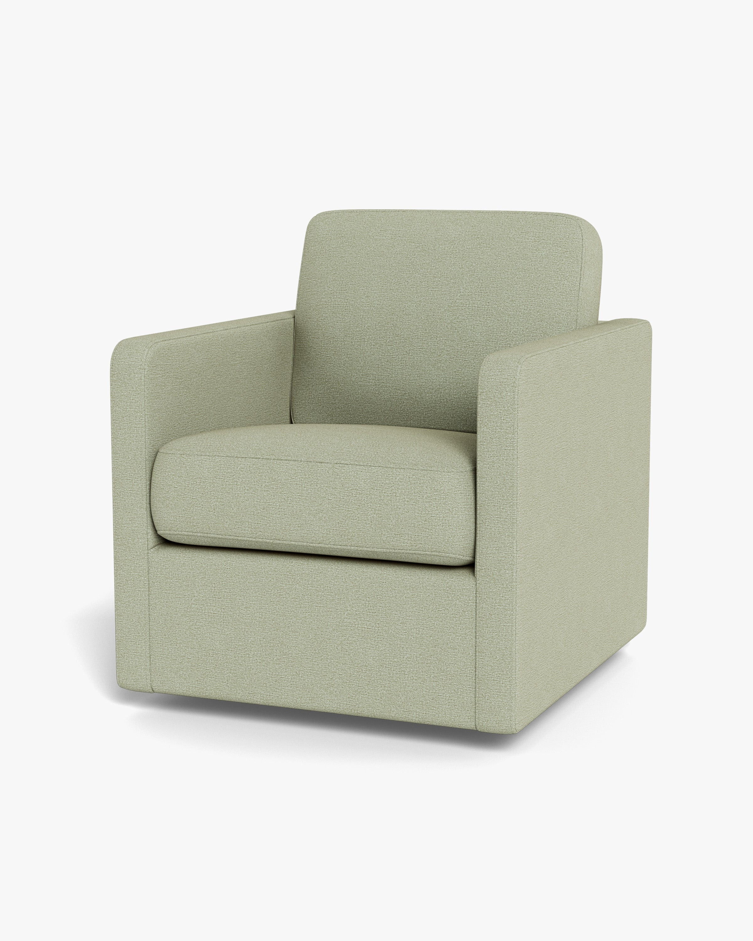 The Campo Swivel Chair Light Sage | Ruggable