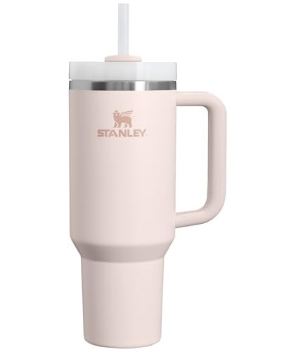Stanley Quencher H2.0 Tumbler with Handle and Straw 40 oz | Flowstate 3-Position Lid | Cup Holder Compatible for Travel | Insulated Stainless Steel Cup | BPA-Free | Rose Quartz 2.0 | Amazon (US)
