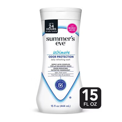 Summer's Eve Feminine Odor Relief with Boric Acid Wash - 15oz | Target